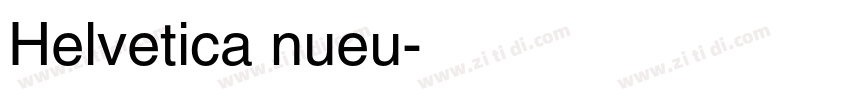 Helvetica nueu字体转换